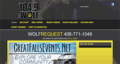 Desktop Screenshot of 1049wolf.com