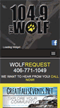 Mobile Screenshot of 1049wolf.com