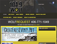 Tablet Screenshot of 1049wolf.com